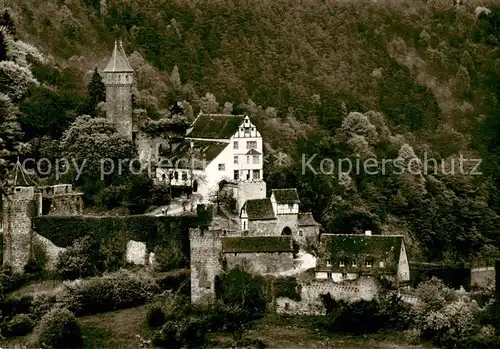 AK / Ansichtskarte Hirschhorn_Neckar Schloss Hotel auf der Burg Hirschhorn Hirschhorn Neckar