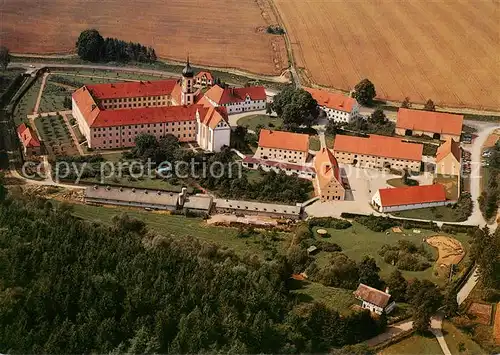 AK / Ansichtskarte Gessertshausen Zisterzienserinnen Abtei Oberschoenenfeld Fliegeraufnahme Gessertshausen