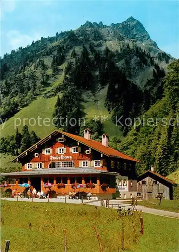 AK / Ansichtskarte Giebelhaus_1100m_Hinterstein_Bad_Hindelang mit Giebel 