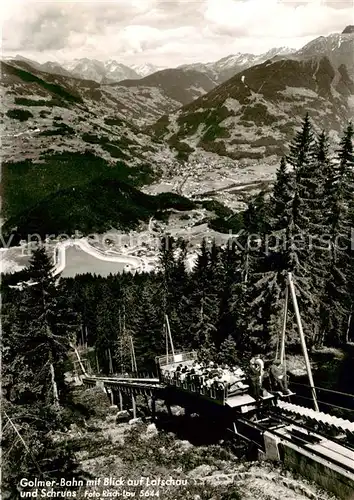 AK / Ansichtskarte Schruns_Tschagguns Golmer Bahn mit Blick auf Latschau 
