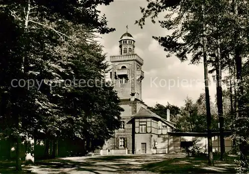 AK / Ansichtskarte Bad_Schmiedeberg Aussichtsturm und Gaststaette Schoene Aussicht Bad_Schmiedeberg