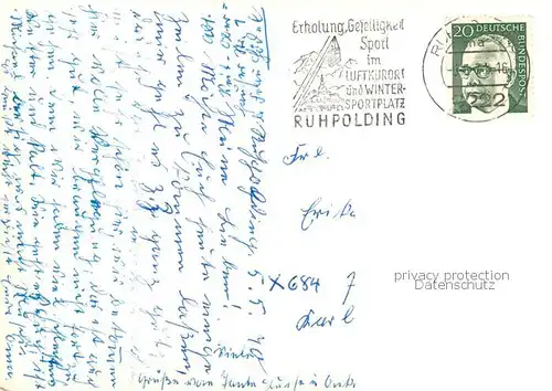 AK / Ansichtskarte Ruhpolding Pension Ruhpolding