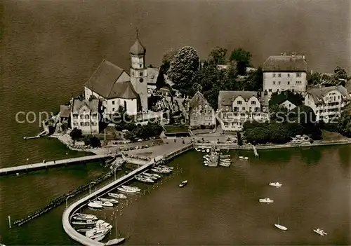 AK / Ansichtskarte Wasserburg_Bodensee Fliegeraufnahme Wasserburg Bodensee