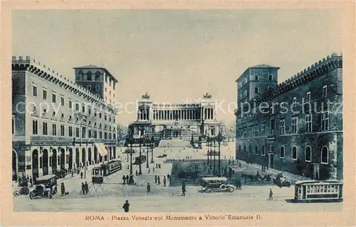 AK / Ansichtskarte Roma__Rom_IT Piazza Venezia col Monumento a Vittorio Emanuele II 