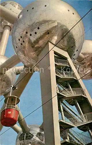 AK / Ansichtskarte Seilbahn Atomium Seilbahn