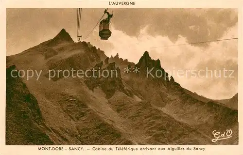 AK / Ansichtskarte Seilbahn Mont Dore Sancy  Seilbahn