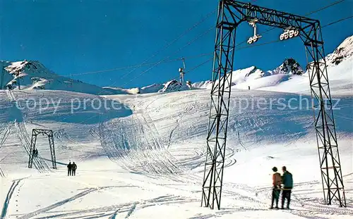 AK / Ansichtskarte Skilift Hochsoelden Skilift