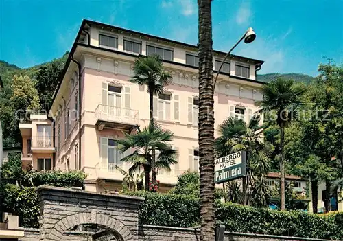 AK / Ansichtskarte Locarno_Lago_Maggiore Albergo Hotel Villa Palmiera Locarno_Lago_Maggiore