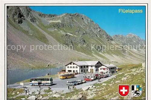 AK / Ansichtskarte Flueelapass_2383m_GR Berghotel Gaststaette Alpenpass 