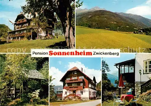 AK / Ansichtskarte Oberdrauburg_Kaernten Gasthof Pension Sonneheim Zwickenberg Landschaftspanorama Alpen Oberdrauburg Kaernten