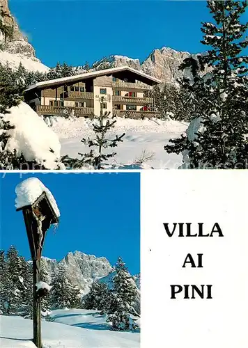 AK / Ansichtskarte San_Cassiano_Badia_St_Kassian_IT Villa ai Pini Val Badia Inri Winterlandschaft 