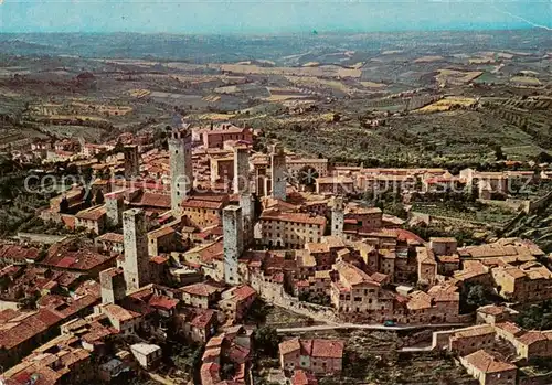 AK / Ansichtskarte San_Gimignano_Toscana_IT Panorama citta veduta aerea 