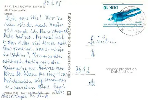 AK / Ansichtskarte Pieskow_Bad_Saarow Neptunbad Strand Pieskow_Bad_Saarow