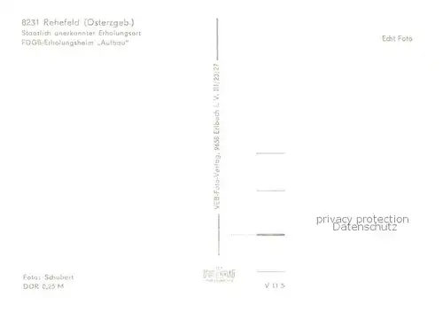 AK / Ansichtskarte Rehefeld Zaunhaus FDGB Erholungsheim Aufbau Rehefeld Zaunhaus