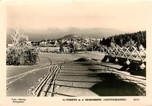 AK / Ansichtskarte Altenberg__Osterzgebirge Winterpanorama mit Geisingberg 
