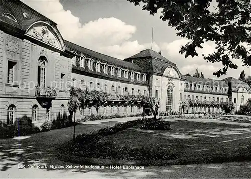AK / Ansichtskarte Bad_Nenndorf Grosses Schwefelbadehaus Hotel Esplanade Bad_Nenndorf