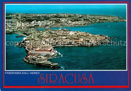 AK / Ansichtskarte Siracusa_Syrakus_Sicilia Panorama dall aereo 