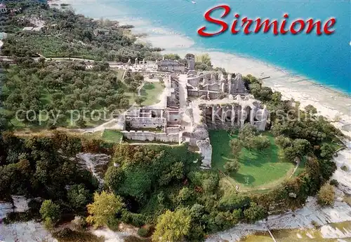 AK / Ansichtskarte Sirmione_Lago_di_Garda Grotte di Catullo Ruinen Strand Sirmione_Lago_di_Garda