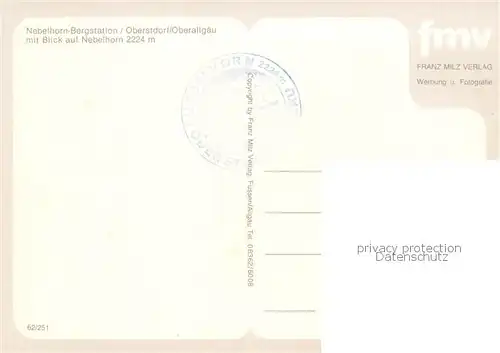 AK / Ansichtskarte Oberstdorf Nebelhorn Bergstation Sonnenterrasse Blick auf das Nebelhorn Bergbahn Oberstdorf