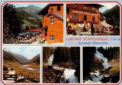 AK / Ansichtskarte Krimml_Pinzgau_AT Alpengasthof Schoenangerl Krimmler Wasserfaelle 