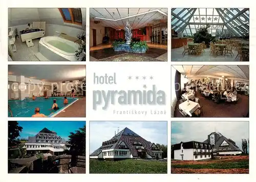 AK / Ansichtskarte Frantiskovy_Lazne Hotel Pyramide Restaurant Hallenbad Frantiskovy_Lazne