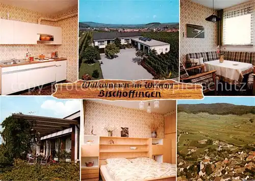 AK / Ansichtskarte Bischoffingen Ferienwohnungen Haus Ritzmann Luftbild Bischoffingen