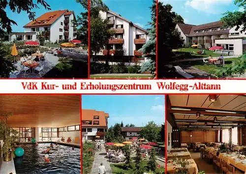 AK / Ansichtskarte Alttann_Allgaeu VdK Kur  und Erholungszentrum Speiseraum Hallenbad Alttann Allgaeu