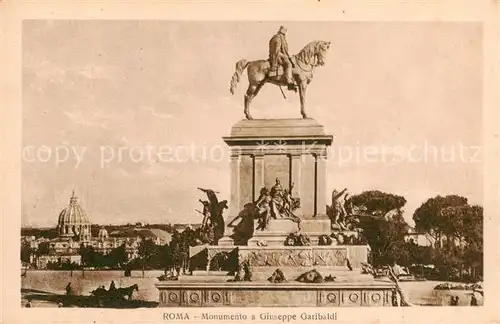 AK / Ansichtskarte Roma__Rom_IT Monumento a Giuseppe Garibaldi 