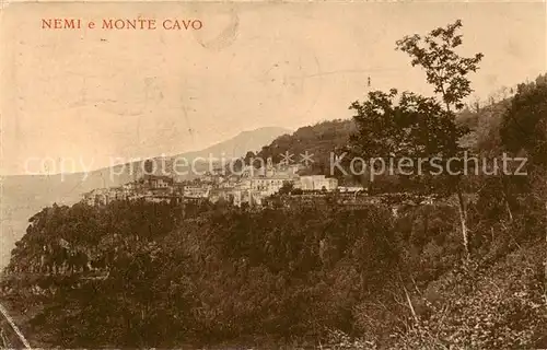AK / Ansichtskarte Nemi_Roma_IT e Monte Cavo 