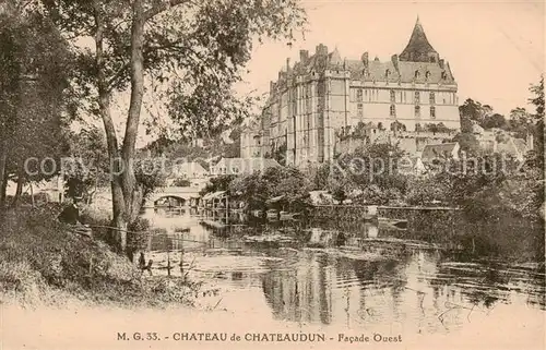 AK / Ansichtskarte Chateaudun_28_Eure et Loir Chateau de Chateaudun Facade Ouest 