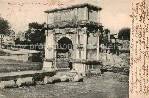 AK / Ansichtskarte Roma__Rom_IT Arco di Tito nel Foro Romano 