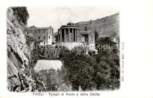 AK / Ansichtskarte Tivoli__Roma_IT Tempii di Vesta e della Sibilla 