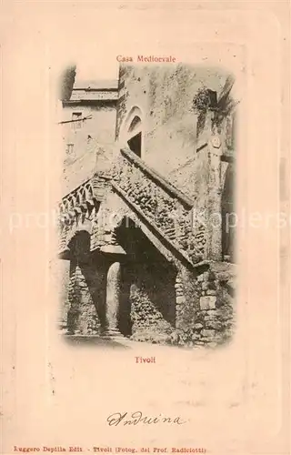 AK / Ansichtskarte Tivoli__Roma_IT Casa Medioevale 