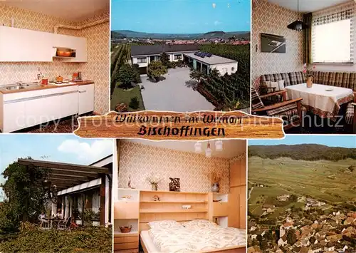 AK / Ansichtskarte Bischoffingen Ferienwohnungen Haus Ritzmann Luftbild Bischoffingen