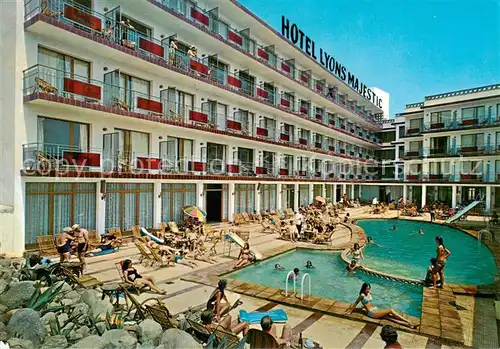 AK / Ansichtskarte Blanes_Costa_Brava_ES Hotel Lyons Majestic Swimming Pool 