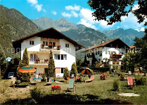 AK / Ansichtskarte Rabland_Partschins_Suedtirol_AT Gaesteheime Gstrein Pension Garten Alpen 