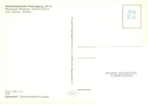 AK / Ansichtskarte Linz_Donau Wallfahrtsbasilika Poestlingberg Linz_Donau