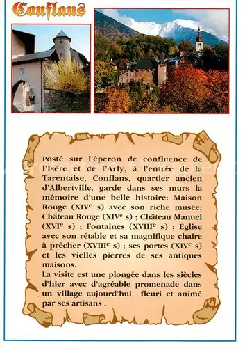AK / Ansichtskarte Conflans_73_Savoie Teilansichten Motiv mit Kirche Alpen Geschichte 