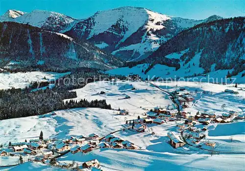 AK / Ansichtskarte Steibis Winterpanorama Allgaeuer Alpen Steibis