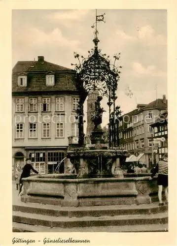 AK / Ansichtskarte Goettingen__Niedersachsen Gaenselieselbrunnen 