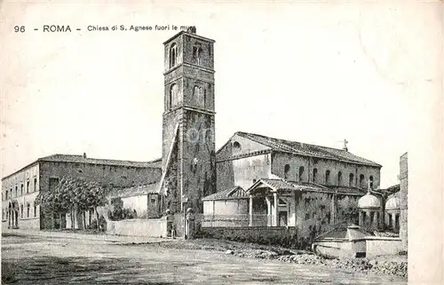 AK / Ansichtskarte Roma__Rom_IT Chiesa di S Agnese fuori le mura 