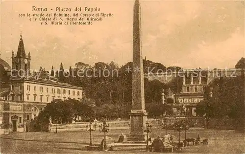 AK / Ansichtskarte Roma__Rom_IT Piazza del Popolo 