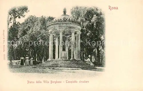 AK / Ansichtskarte Roma__Rom_IT Parco della Villa Borghese Tempietto circolare 