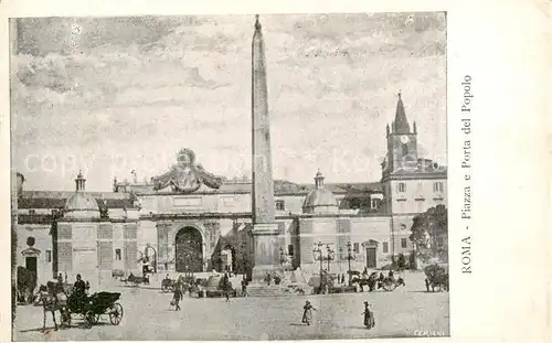 AK / Ansichtskarte Roma__Rom_IT Piazza e Porta del Popolo 