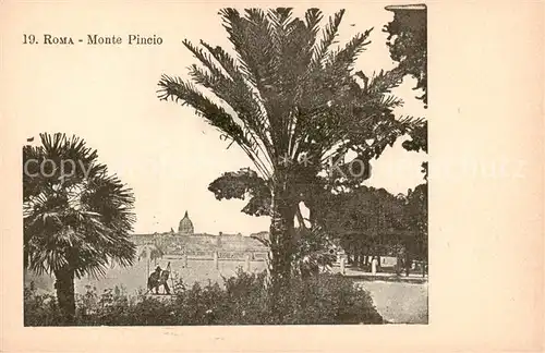AK / Ansichtskarte Roma__Rom_IT Monte Pincio 