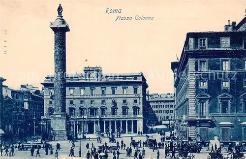 AK / Ansichtskarte Roma__Rom_IT Piazza Colonna 