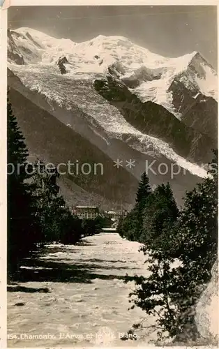 AK / Ansichtskarte Chamonix_74_Haute Savoie Arve et le Mt Blanc 