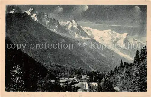 AK / Ansichtskarte Chamonix_74_Haute Savoie Les Tines et la Chaine du Mont Blanc 