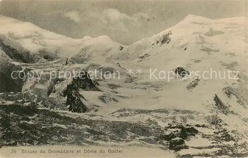 AK / Ansichtskarte Chamonix_74_Haute Savoie Bosses du Dromadaire et Dome du Gouter 
