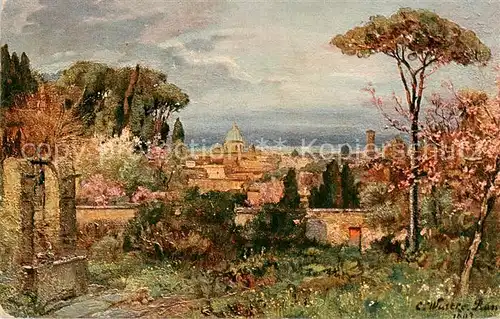 AK / Ansichtskarte Roma__Rom_IT Klostergarten S Prisca auf dem Monte Aventin beim Castello dei Cesari 